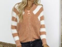 Модная альтернатива свитеру осенью 2020 — толстовка на молнии, как у Софии Коэльо